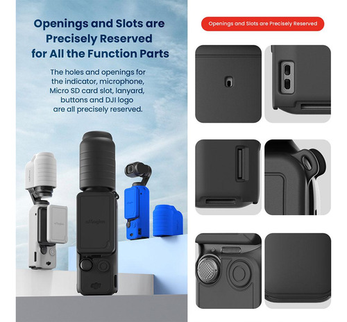 Funda Protectora De Silicona Para Cámara Deportiva Dji Osmo