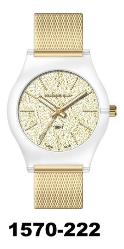 Reloj Knock Out 1570 Acero Malla Tejida Dorado Plateado Rose