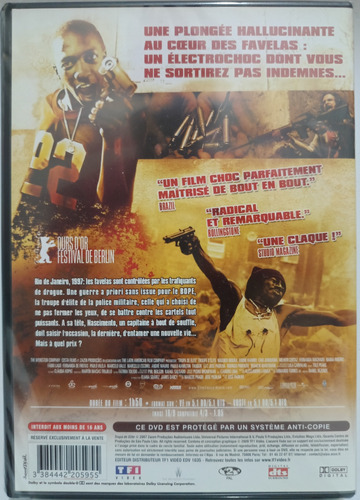Dvd Tropa De Elite (edição Francesa Região 2) Novo Lacrado!!