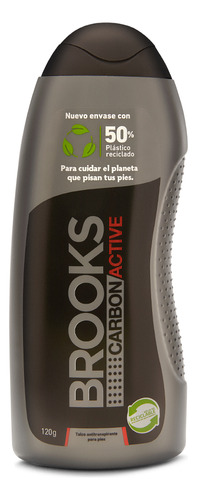 Talco Para Pies Brooks Carbon Active 120 Grs