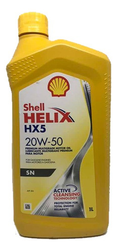 Aceite 20w50 Mineral Shell Helix Hx5 