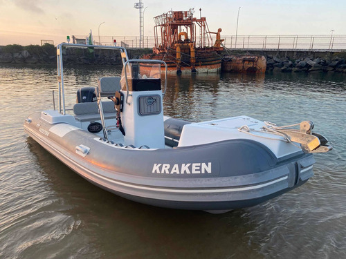 Imagem 2 de 15 de Barco Inflavel Gamper 500 Hypalon Motor Mercur 100hp 4t 2019