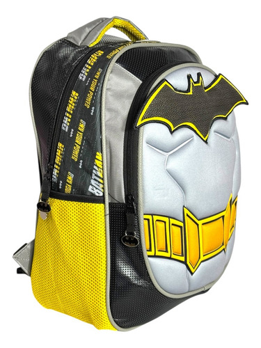 Kit Mochila Batman Lonchera Lapicera Original Primaria Negro Negro