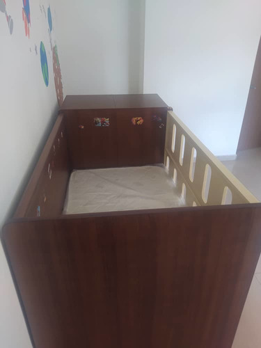Imagen 4 de 4 de Cama Cuna Con Gavetero