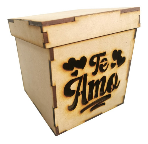 Caja 10x10cm San Valentin Con Tapa