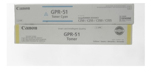 Toner Gpr 51 Amarillo Cyan Marca Canon