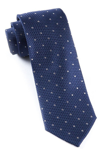 Corbata The Tie Bar 100% Seda Tejida Azul Marino Sólido  Cbt 