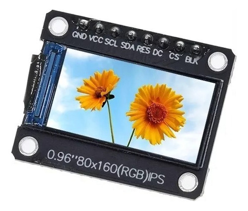 Módulo Lcd St7735 A Color Pantalla Tft 0.96 Arduino 80x160