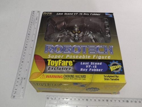 Robotech Vf1s Roy Fokker Last Stand Toyfare Exclusive Abiert (Usado)