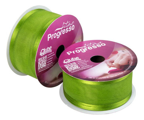 Fita Voil Progresso Zc009 38mm C/10m Cor Verde Folha