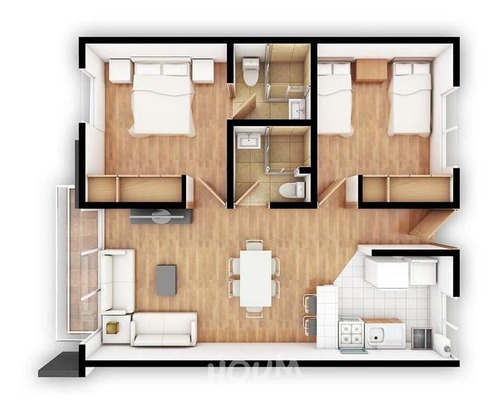 Imagen 10 de 13 de Departamento En Santa María La Ribera, Cuauhtémoc Con 2 Recámaras, 81 M², Id: 40012