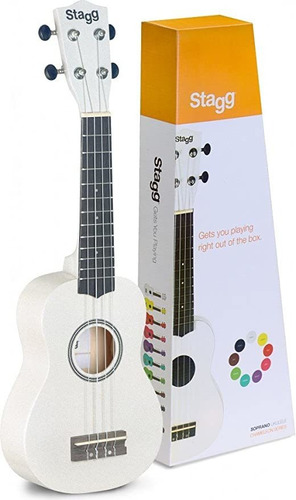 Stagg Us-white Ukelele Soprano Con Gig Bag Incluidos, Color.