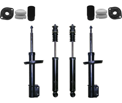Kit 4 Amortiguadores Con Cazoleta Tope Fuelle Chev Classic