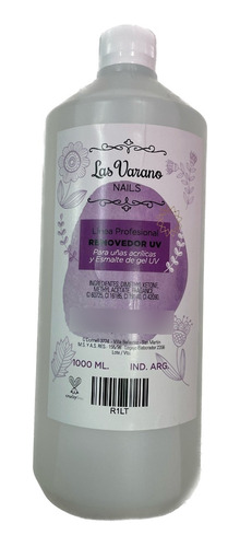 Removedor Esmalte Uv Semipermanente Las Varano 1000ml