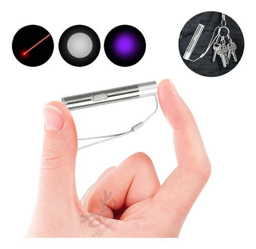 Linterna Portátil Mini Bolsillo Llavero Cargando Lampara Led