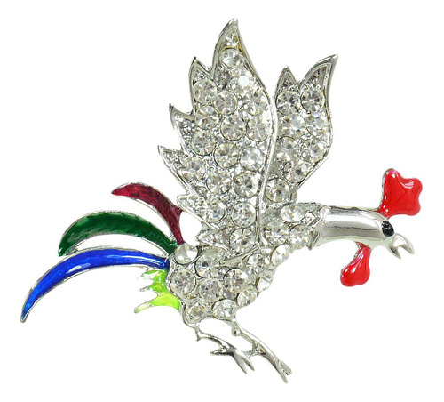 Ramillete Pin Bufanda Clip Broche Ropa Joyería Plata