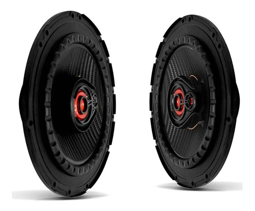 Imagen 1 de 7 de Par Parlantes 6 Pulgadas Bomber Bbr 6 50watt Rms 3 Vias