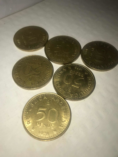 Lote De 40 Monedas 50 Pesos Argentina 1978 San Martin