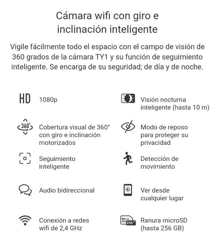 Camara Wifi Ezviz Ty1