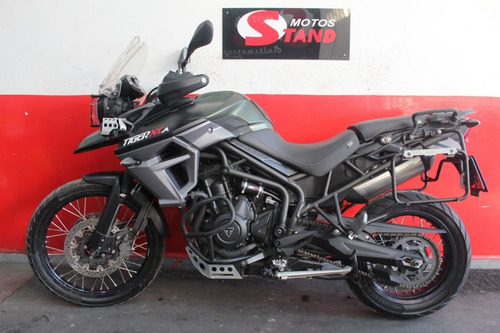 Imagem 4 de 11 de Triumph Tiger 800 Xca 800xca Abs 2016 Verde