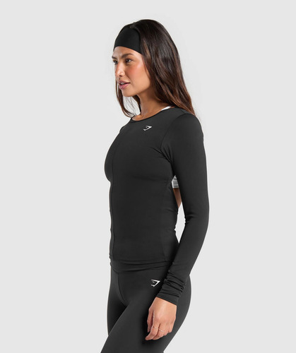 Gymshark Everyday Open Back Long Sleeve Top Playera