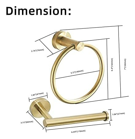 Set Accesorios De Baño Nestling Gold