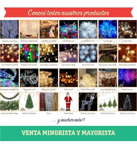 Imagen 7 de 10 de Tira Luz Led Multicolor 9 Mts Arbol Navideño Cotillon Oferta