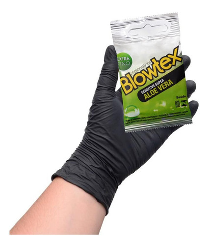 Imagem 2 de 3 de Preservativo Sensitive Extra Fino Aloe Vera 3 Uni Blowtex