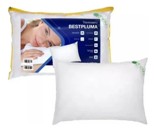 comprar Travesseiro Com Plumas Sintéticas - Conforto Total Cor Branco