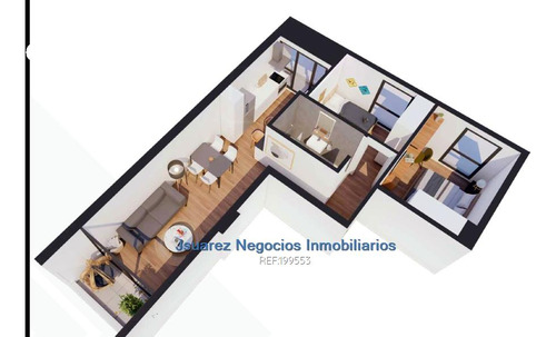 J.s.venta 2 Dormitorios Estrenar Barrio Sur 01sync Terraza