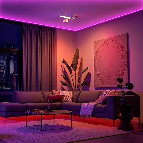 Smart Led Dimmable Lights Strip Music Sync Color Changi...
