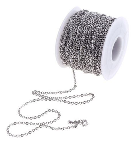 A Acero Inoxidable 2mm Cadena 10yd / Rollo For Collar