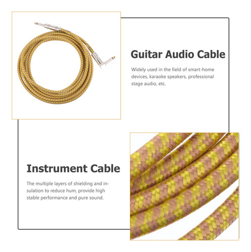 Cable De Guitarra E Instrumento Cable De Guitarra De 6,35 Mm