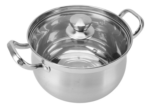 Olla Para Sopa De Acero Inoxidable, 24 Cm, 201, A Prueba De