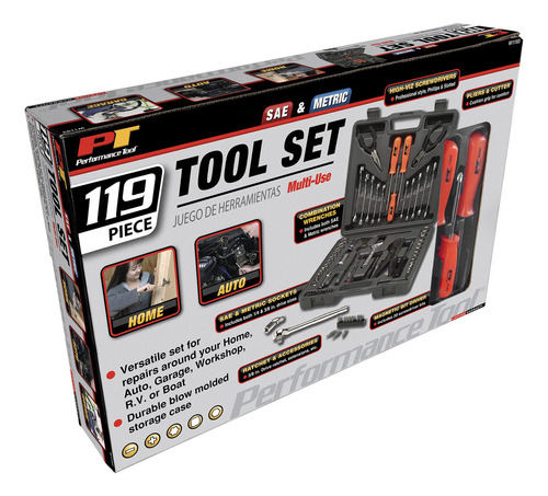 Juego De Herramientas Performance Tool W1193 Mechanic's Set