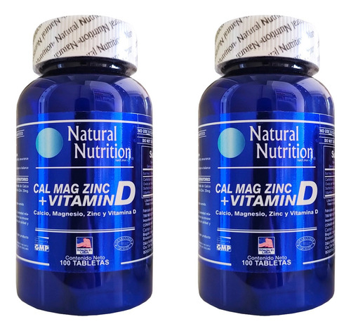 Calcio Magnes Y Zinc + Vit D X2 - Unidad a $1090