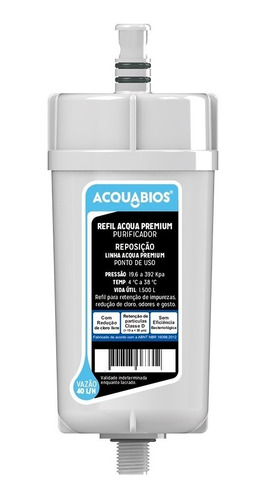 Vela Refil Filtro Acqua Premium Acquabios