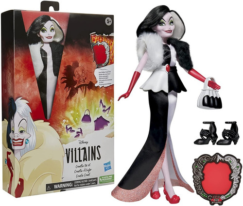 Disney Muñeca Villains Cruella De Vil Hasbro