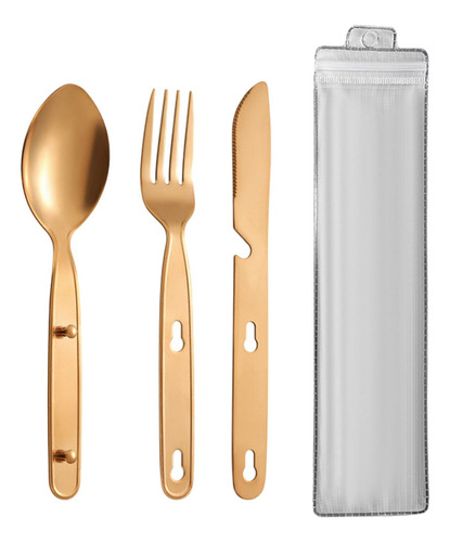 3 Uds Utensilios Para Acampar Cubiertos Cuchara Tenedor