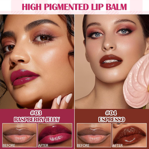 Juego De Bálsamo Labial De 3 Colores Hidratante