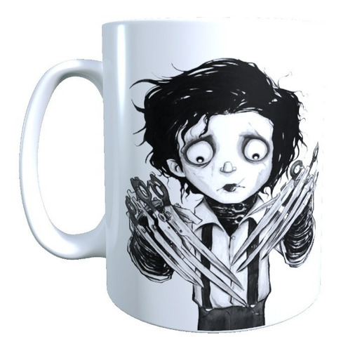 Tazon Taza Diseño Joven Manos De Tijeras, Johnny Depp