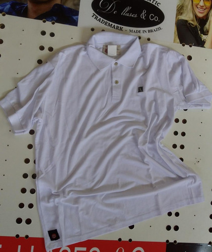 Imagem 2 de 3 de Camisa Polo Masculina Branca