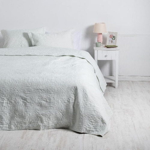 Quilt Mf 1.5 P Portugal Verde Agua Mashini