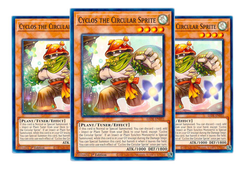 Yugi-oh! Cyclos The Circular Sprite Lede-en031 Comun