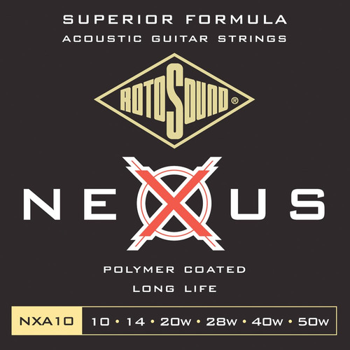 Rotosound Nxa10 Nexus Coated Phoshor Broze Cuerda Guitarra