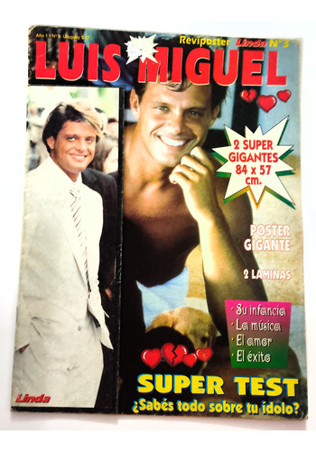 Luis Miguel Revista Reviposter Linda Nro 3