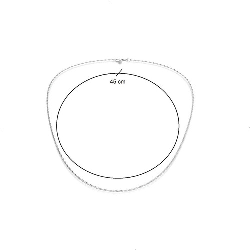 Imagen 3 de 9 de Cadena Tsunami 50 Cm De Plata Ley .925 Agálea Joyería