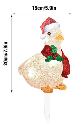 Luces Decorativas De Pato Con Bufanda, Adornos Planos Para E