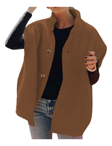 Chaqueta Para Mujer, Abrigos De Moda De Invierno Con Botones