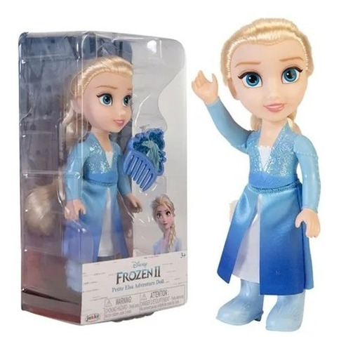 Princesa Articulada Elsa Frozen De 17cm C/accesorios Jakks